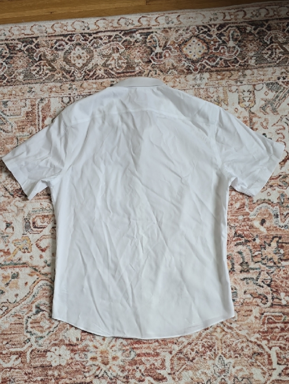 UNTUCKit Men's White Short-Sleeve Button-Down Shirt Slim Fit Medium - Picture 5 of 5